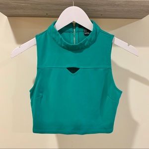 FOREVER 21 Crop Top Zipper Back